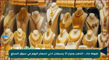 هبوط حاد.. الذهب وعيار 21 يسجلان أدنى أسعار اليوم في سوق السلع